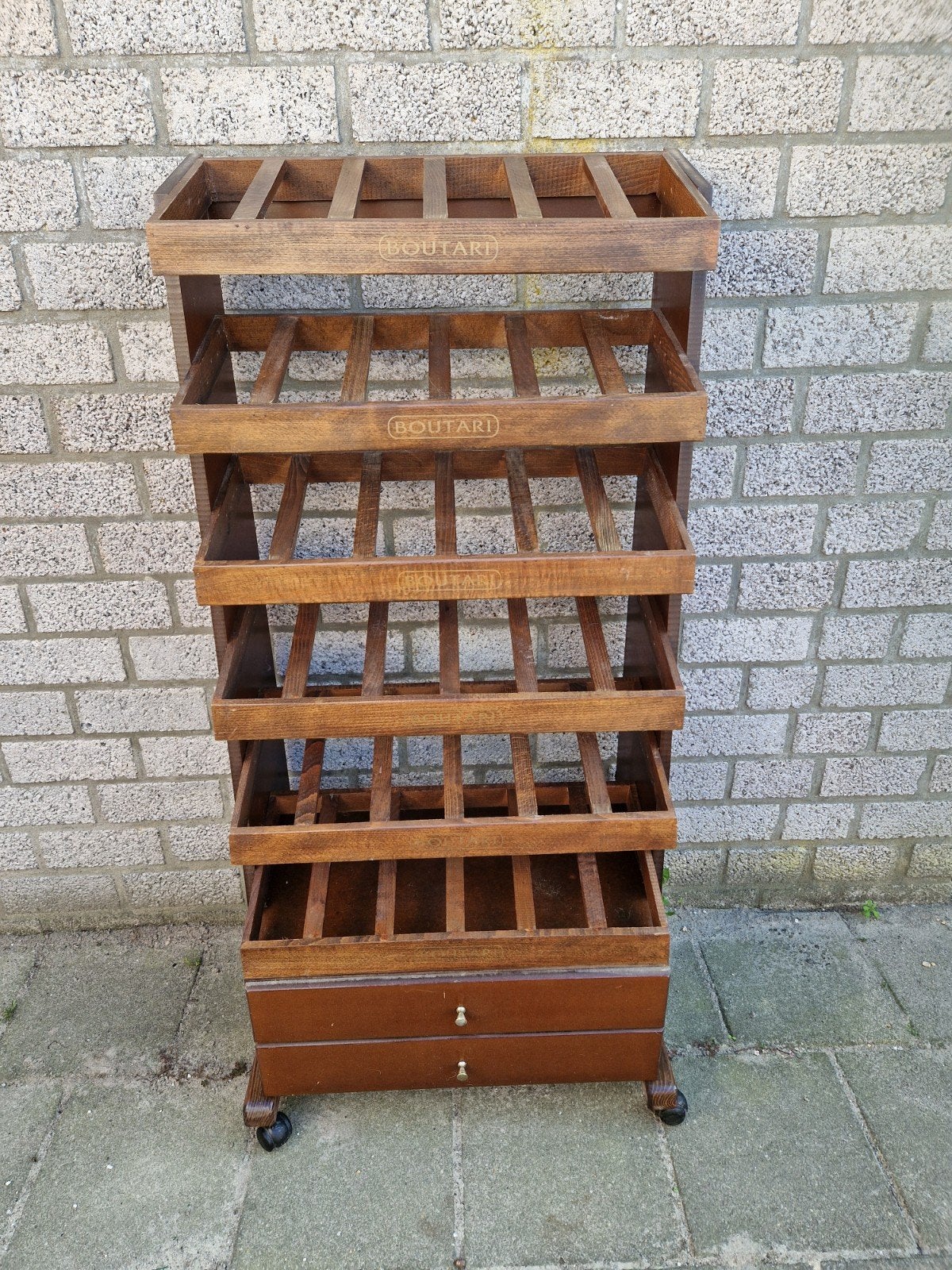 groot wijnrek, Ophalen, Gebruikt, Hout, 25 flessen of meer
