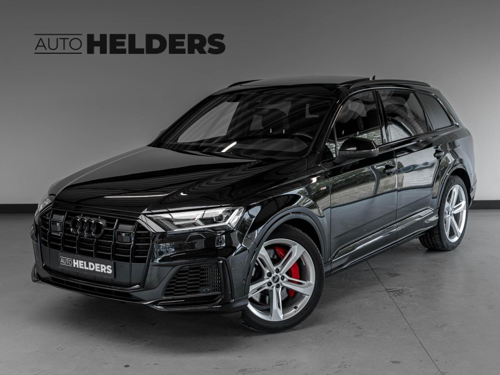 Audi Q7 55 TFSI e quattro Pro Line S Panodak camera 21', Automaat, Gebruikt, 2995 cc, Zwart