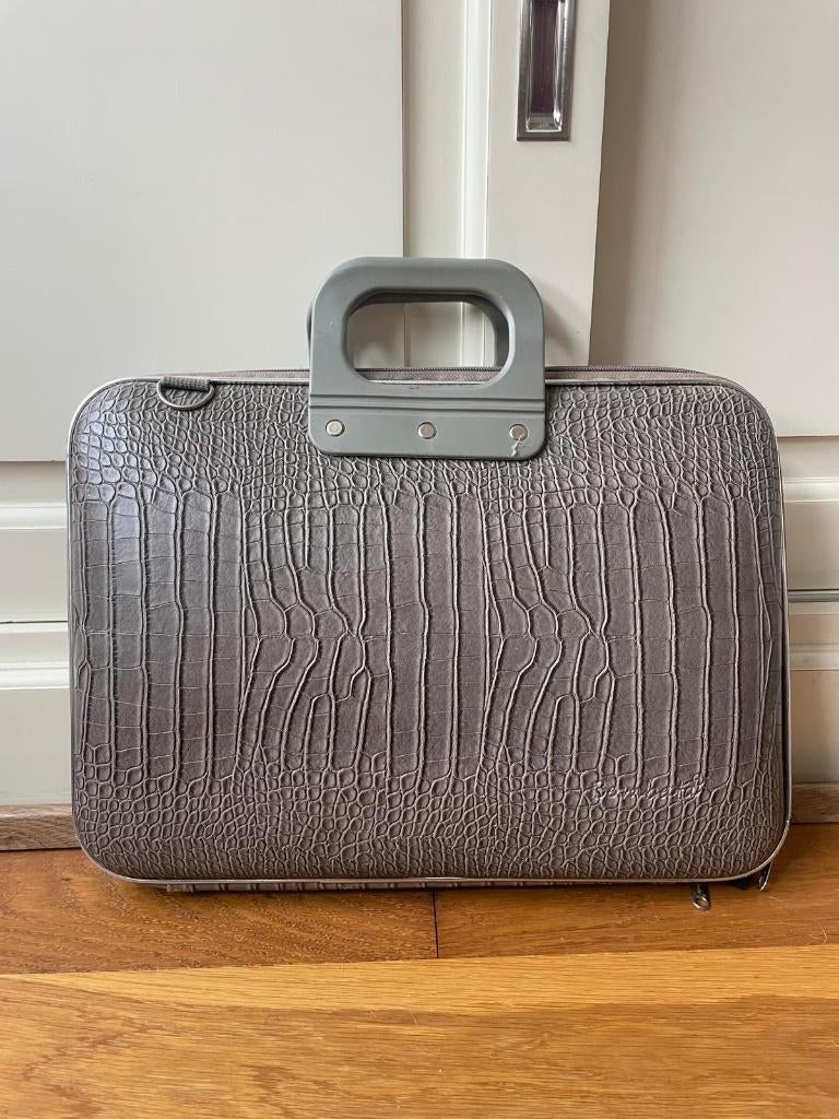 Bombata Laptoptas slangenprint, Computers en Software, Laptoptassen, Ophalen, Gebruikt, Bruin, Overige typen
