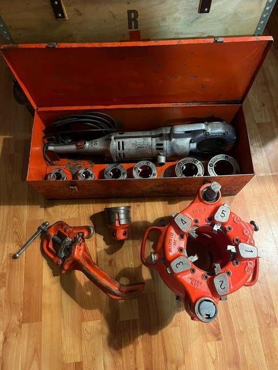 Ridgid 700-C Draadsnijmachine tot 4 inch! overcomplete set, Ophalen