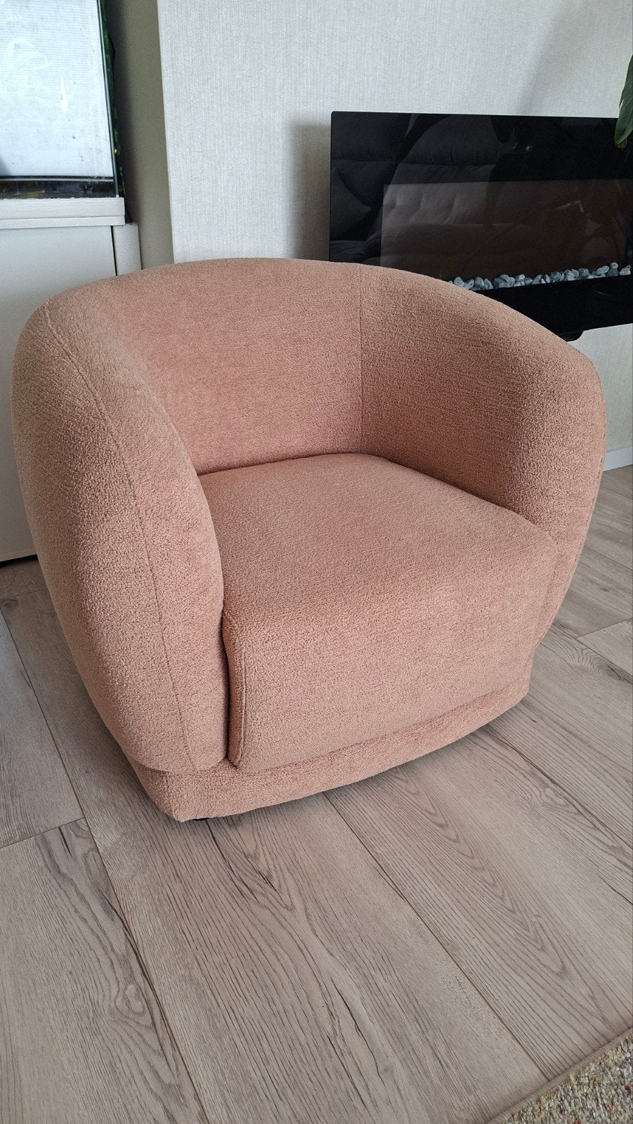 mooie fauteuil, teddy stof, Ophalen, Eenpersoons, Minder dan 75 cm, Zo goed als nieuw