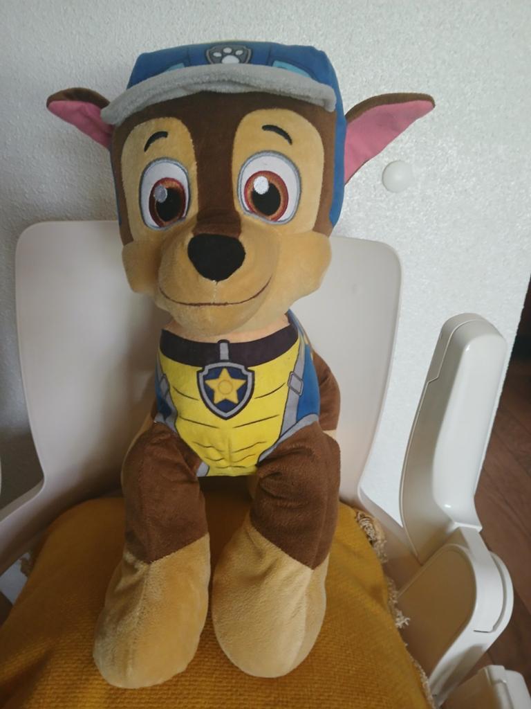 Grote Paw Patrol knuffel Chase.45 cm., Gebruikt, Blauw, Middelgroot (20 tot 80 cm), Paw Patrol