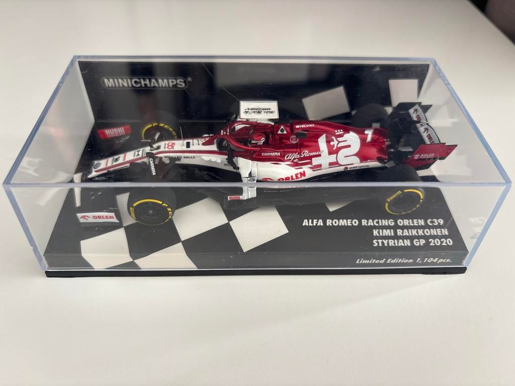 Kimi Räikkönen Alfa Romeo Racing ORLEN C39 1/43, Ophalen of Verzenden, Zo goed als nieuw, Formule 1