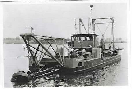 Scheepvaart-baggerschip, Verzamelen, Scheepvaart, Ophalen of Verzenden, Nieuw, Kaart, Foto of Prent
