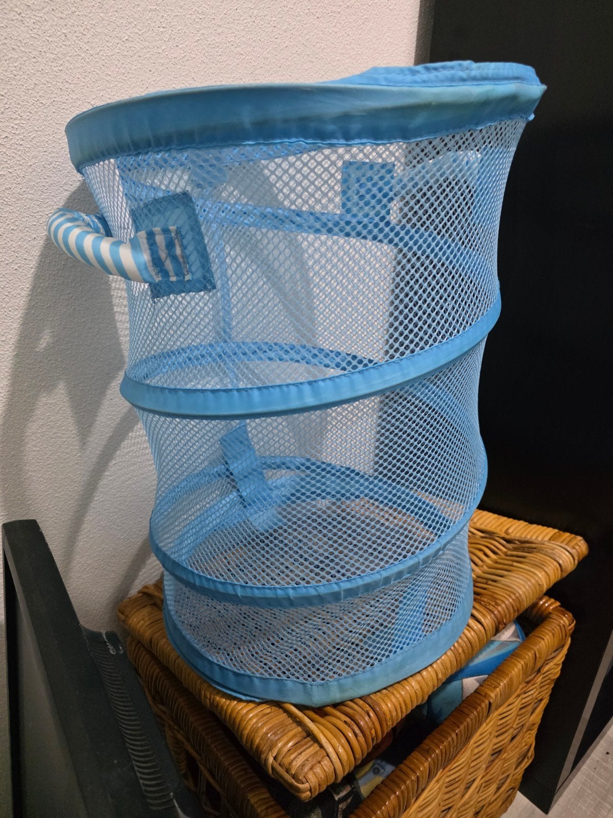 Opvouwbare wasmand/speelgoedmand - Blauw, Ophalen of Verzenden, Gebruikt