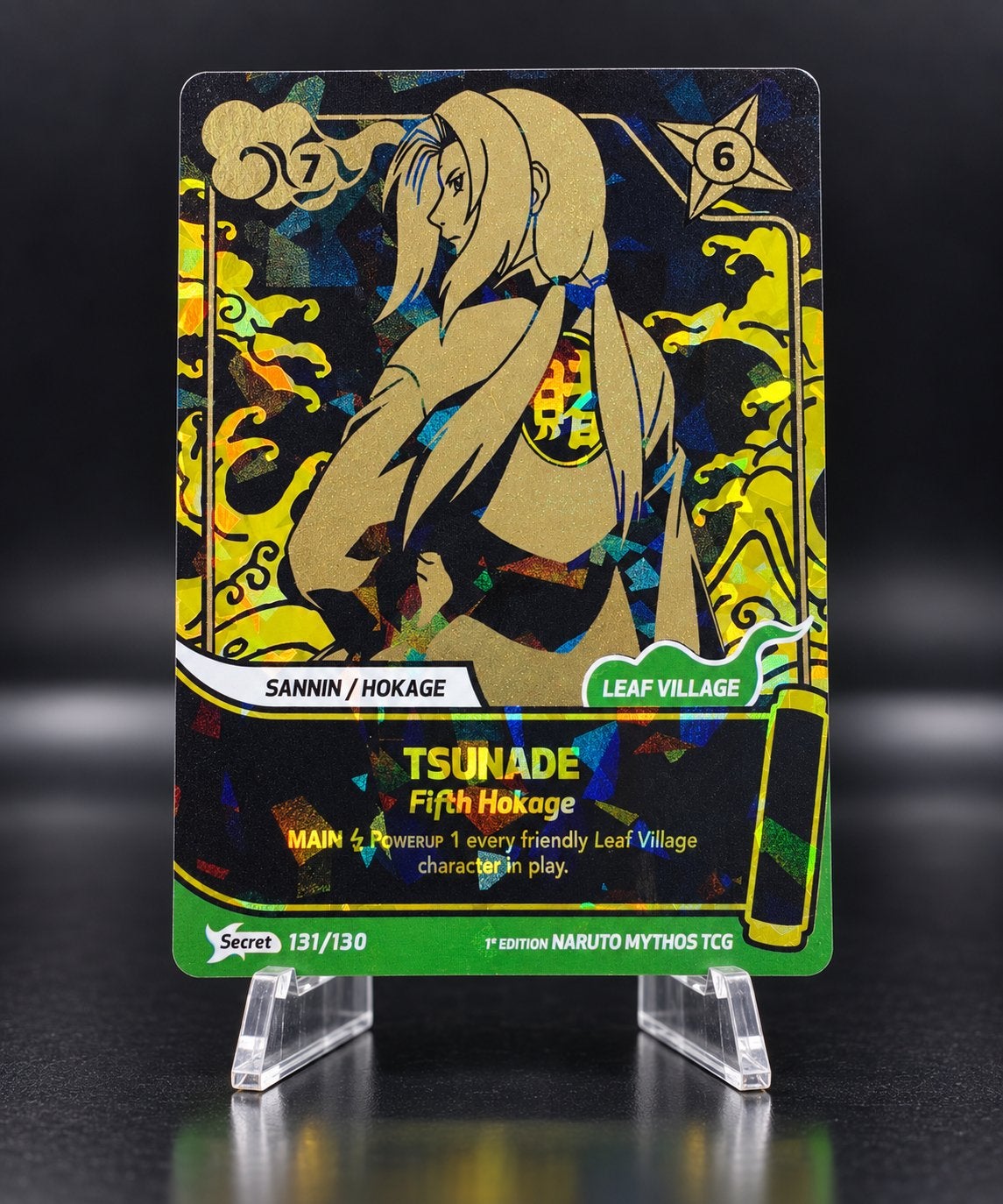 Naruto Mythos TCG Tsunade Secret 131/130 1st Edition, Verzamelen, Ophalen of Verzenden, Zo goed als nieuw