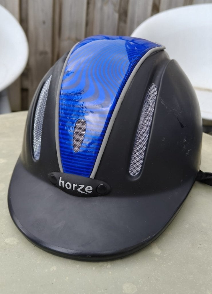 Cap paardrijden Horze, Dieren en Toebehoren, Paardrijkleding, Zo goed als nieuw, Kinderen, Ophalen