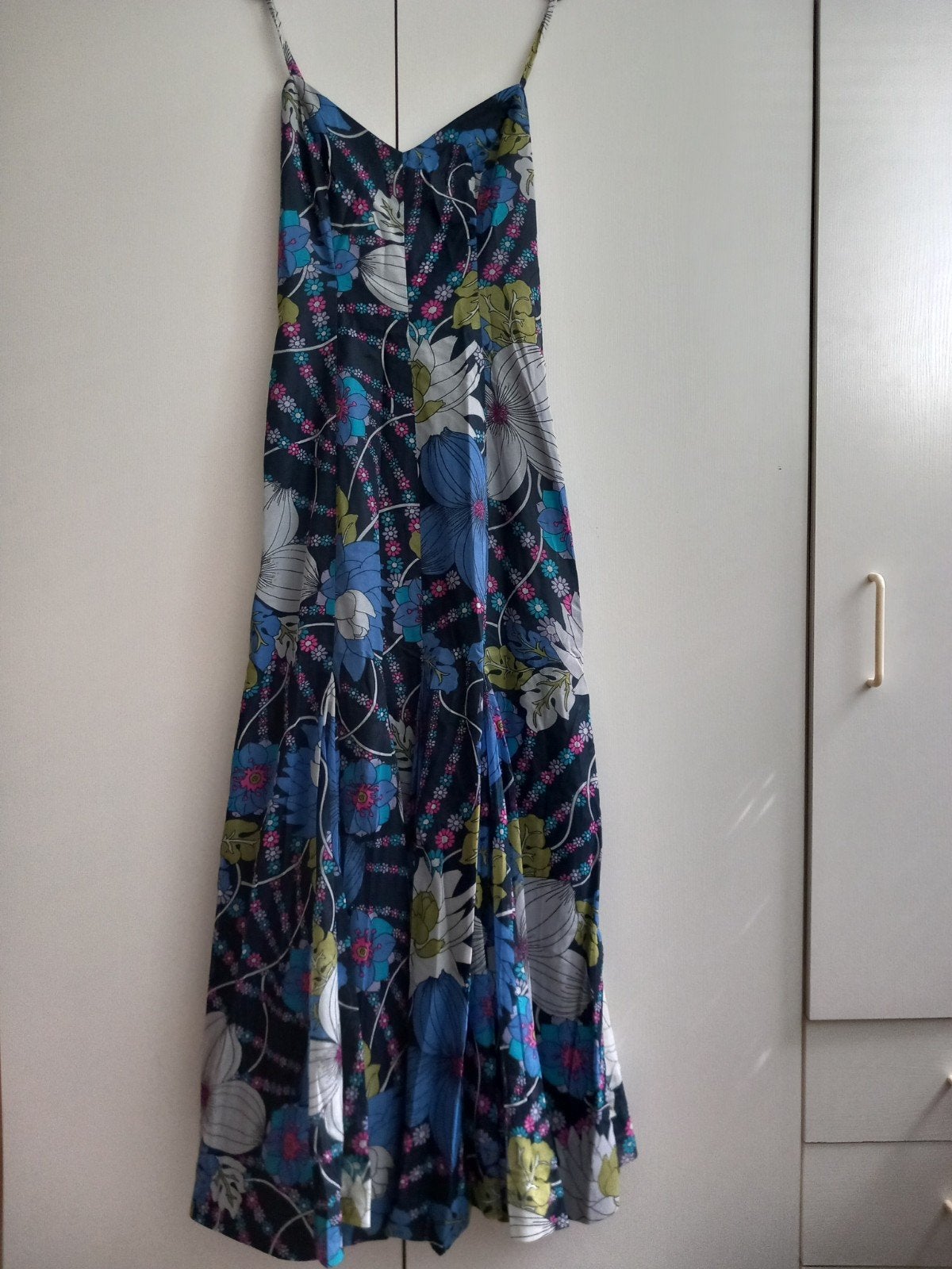 Designer Jean Allen London lange jurk maat 36, Jean allen, Blauw, Ophalen of Verzenden, Zo goed als nieuw