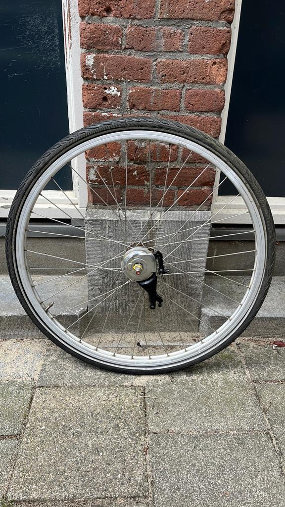 achterwiel 28 inch met 3 versnellingen, Fietsen en Brommers, Fietsonderdelen, Ophalen of Verzenden, Gebruikt, Wiel, Aluminium