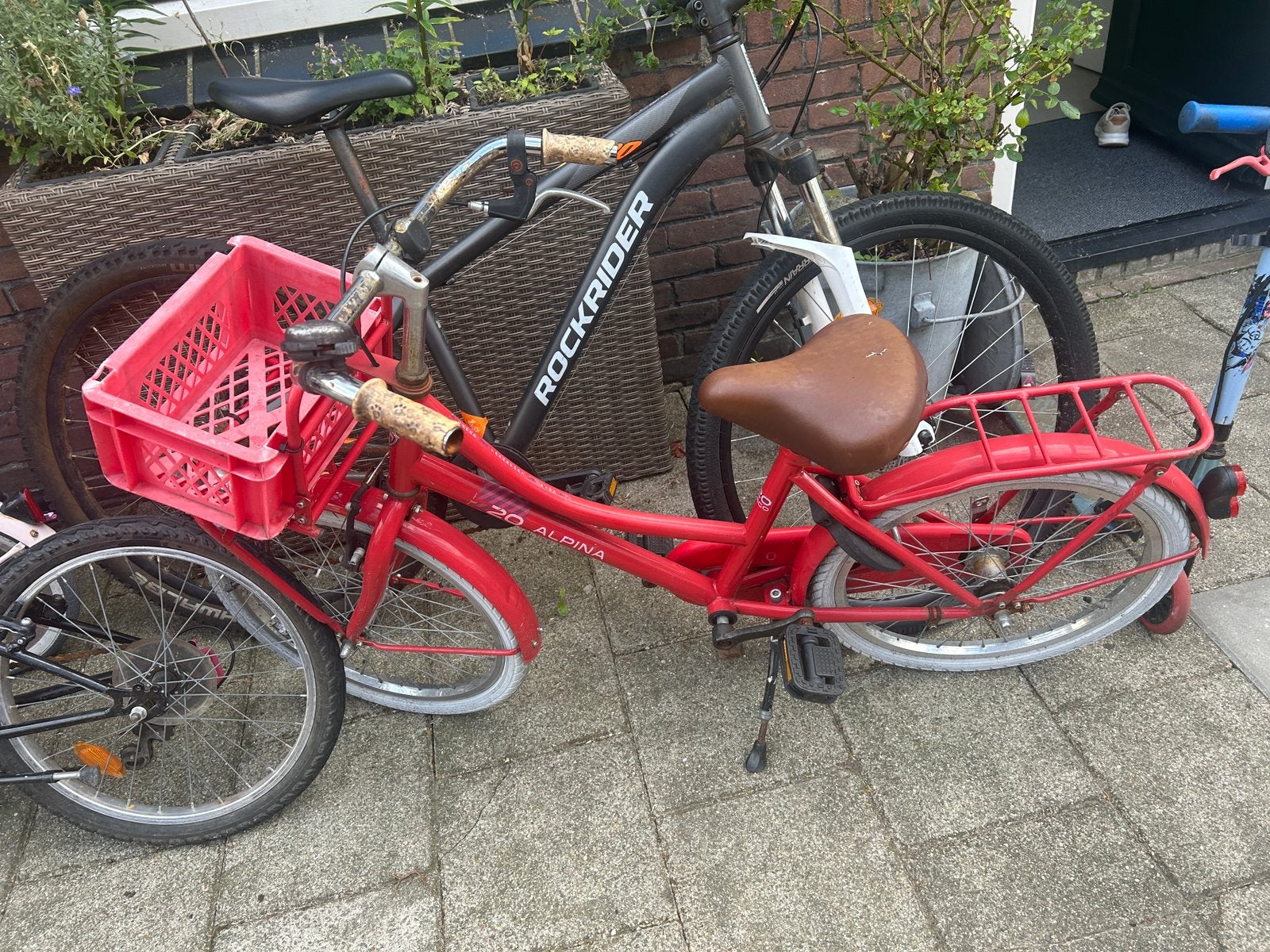 Alpina 20 inch rode fiets, Ophalen, Zo goed als nieuw, 20 inch