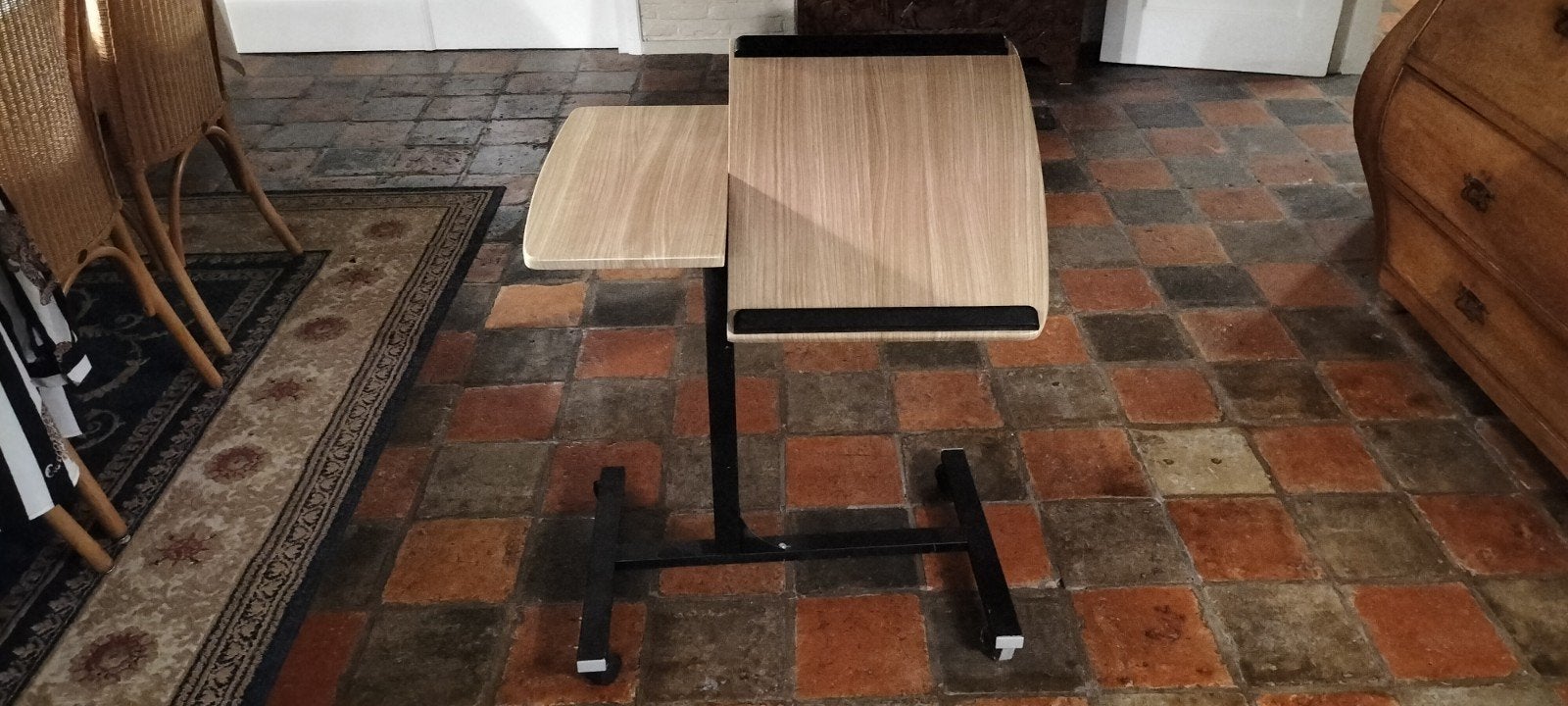 Verrijdbare Laptoptafel / Bijzettafel, Ophalen, Zo goed als nieuw