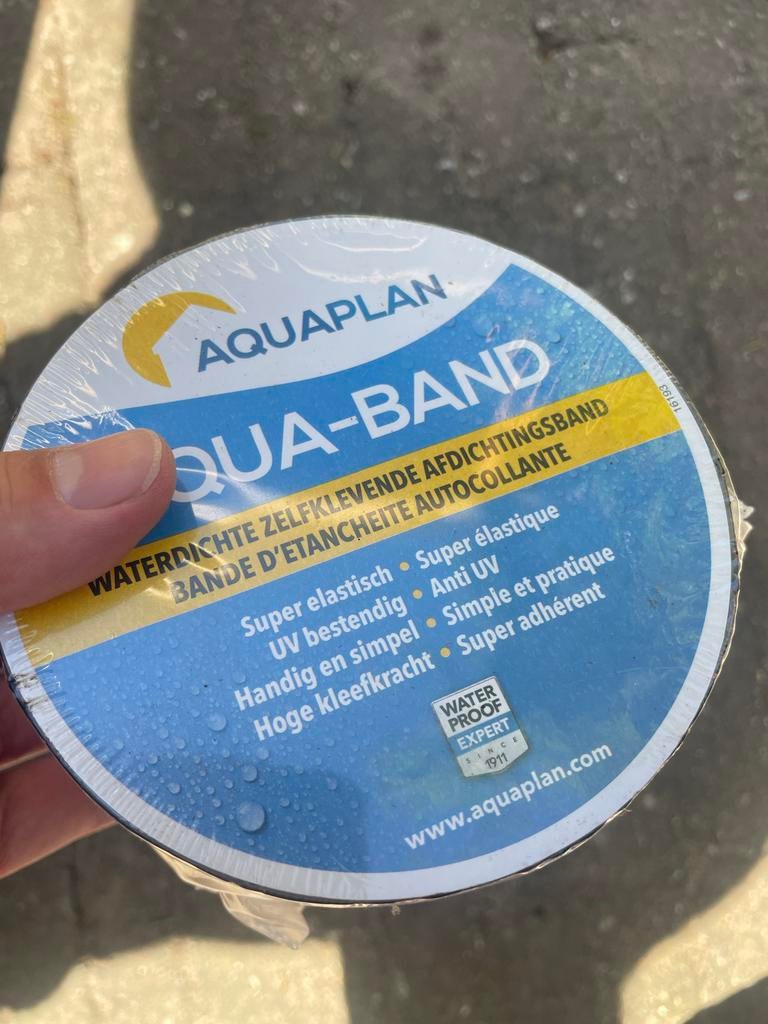 Aquaplan Aqua-Band Waterdichte Zelfklevende Afdichtingsband, Overige materialen, Nieuw, Minder dan 5 m², Ophalen