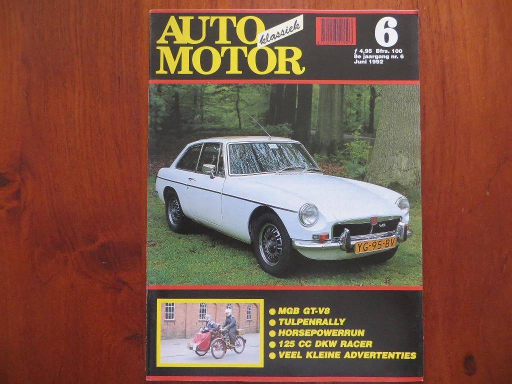 Auto Motor Klassiek 6 1992 MGB GT V8, DKW Racer 125 cc, Ophalen of Verzenden, Nieuw, Overige merken