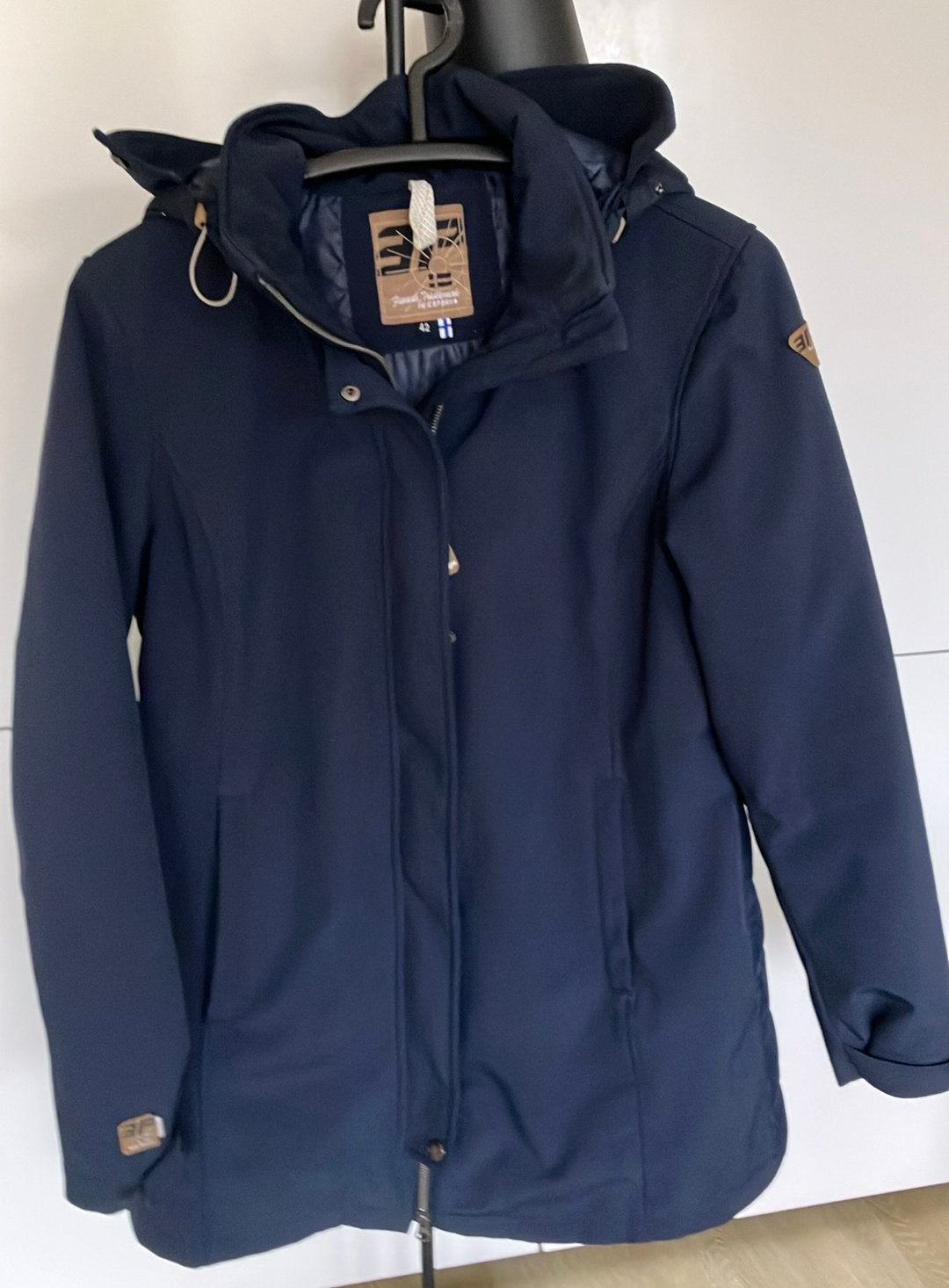 Als nieuw jas icepeak  maat 42  wind waterdicht, Ophalen of Verzenden, Zo goed als nieuw, Maat 42/44 (L), Blauw