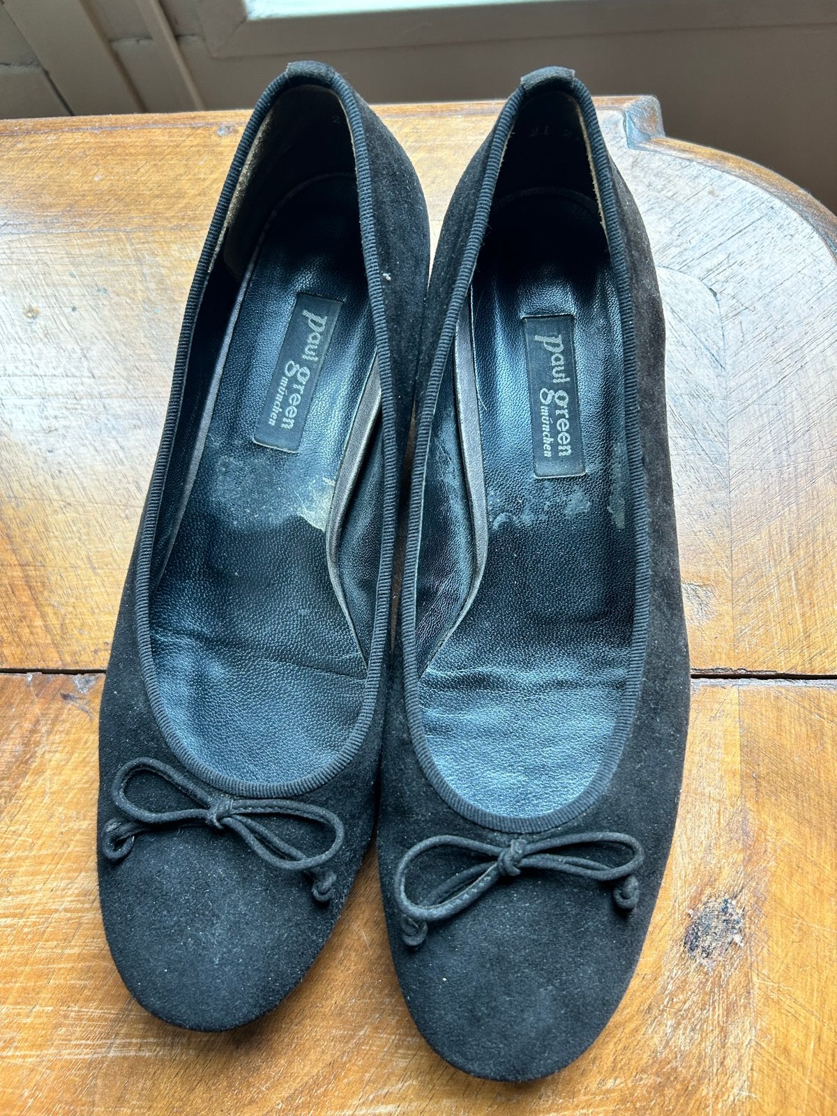 Paul Green München zwarte ballerina's, suede, maat 40, Kleding | Dames, Schoenen, Ophalen, Gedragen, Zwart, Ballerina's