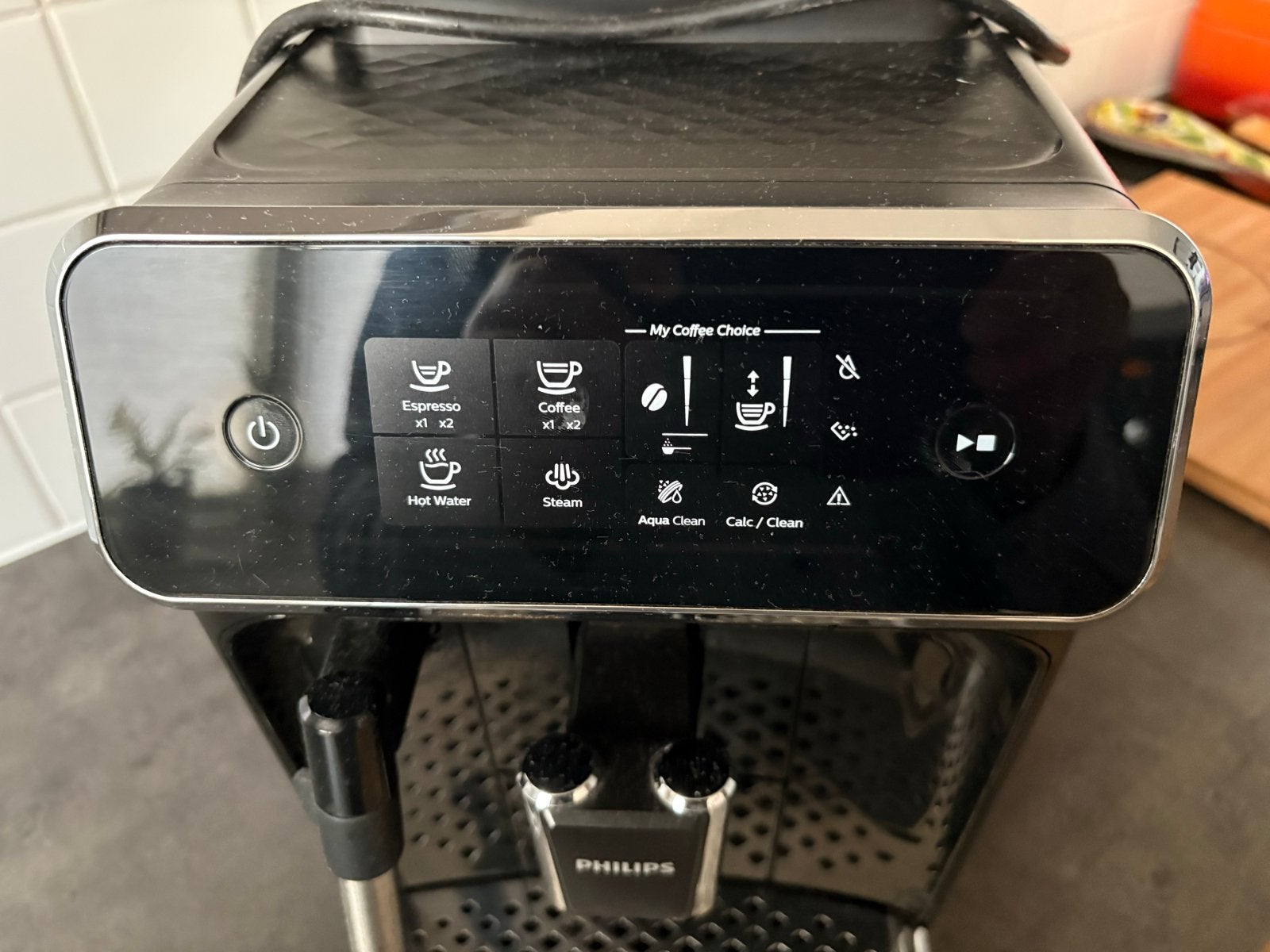 Philips Koffiemachine - zetgroep probleem, makkelijk op te l, Afneembaar waterreservoir, Gebruikt, Koffiemachine, Koffiebonen