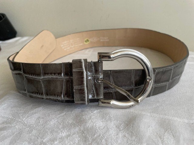 Vintage leren Riem Adolf Munchen 85, Kleding | Dames, 80 tot 90 cm, Ophalen of Verzenden, Zo goed als nieuw, 3 tot 5 cm