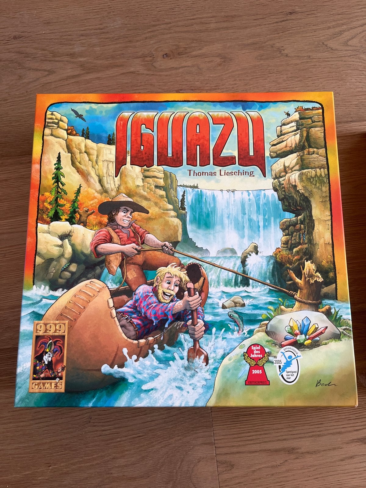 Iguazu bordspel - Compleet en in goede staat, Hobby en Vrije tijd, Drie of vier spelers, Ophalen of Verzenden, Gebruikt