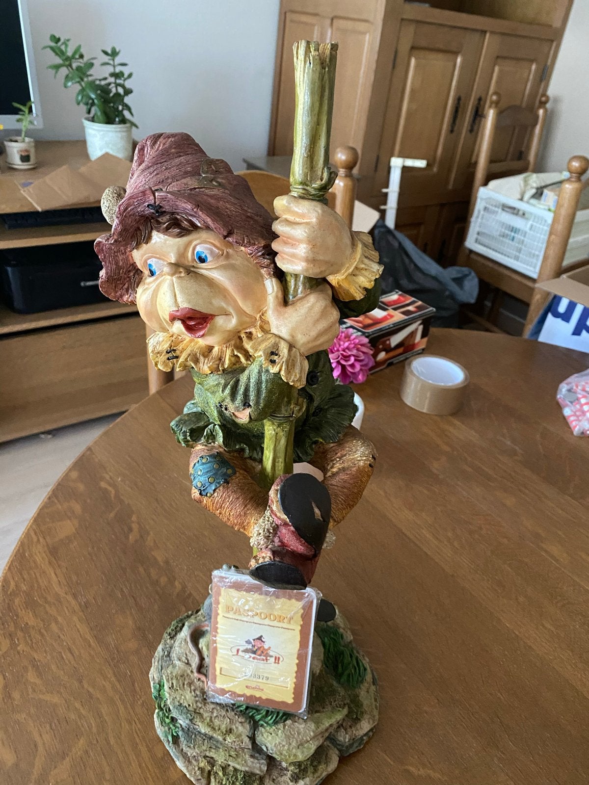 Efteling Boomklimmer Laaf met paspoort - Zeldzaam beeldje, Verzamelen, Efteling, Ophalen, Zo goed als nieuw, Beeldje of Poppetje