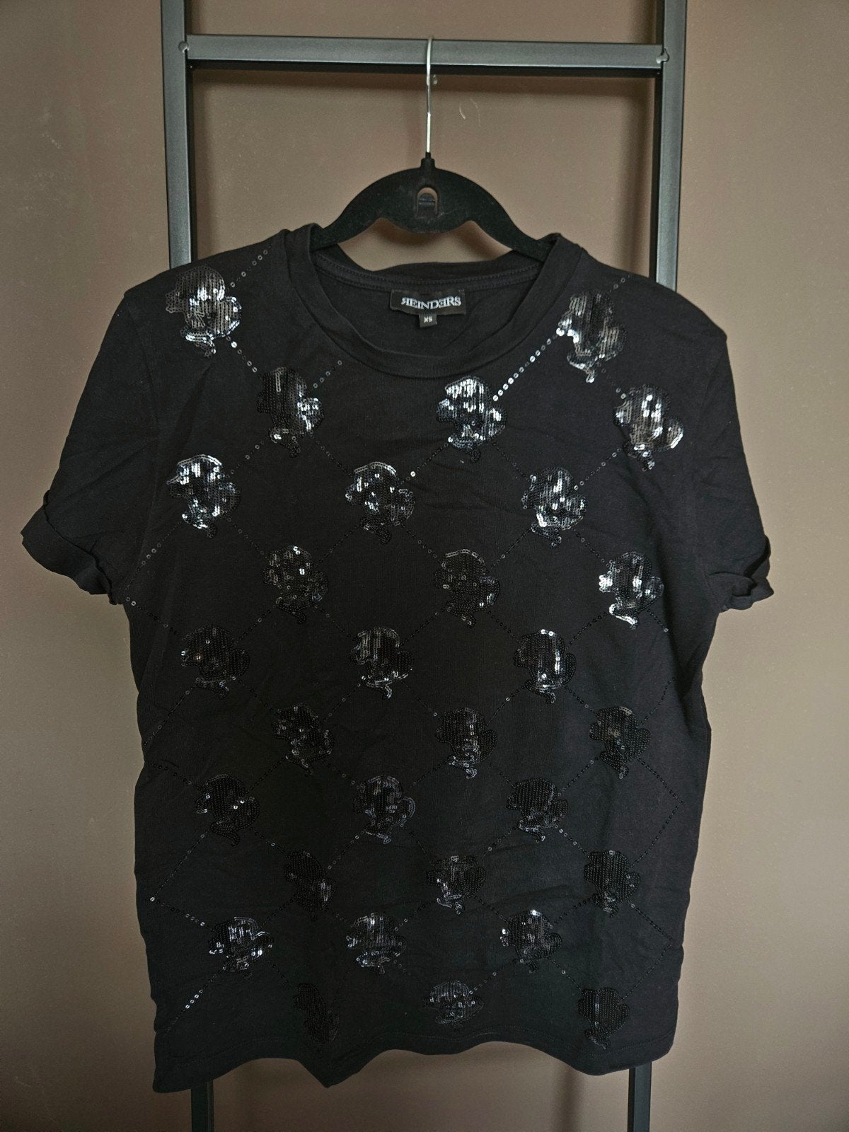 Reinders shirt zwart met pailletten, Reinders, Zwart, Ophalen of Verzenden, Zo goed als nieuw