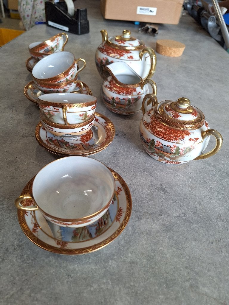 Japan's theeservies, Antiek en Kunst, Antiek | Servies compleet, Ophalen of Verzenden