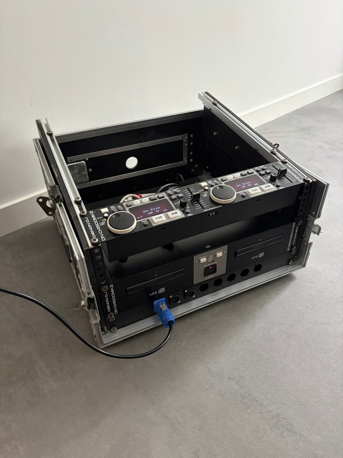 Denon DJ DN-D4500MK2 Dubbele CD/MP3-speler in flightcase, Ophalen, Gebruikt, Dj-set, Denon