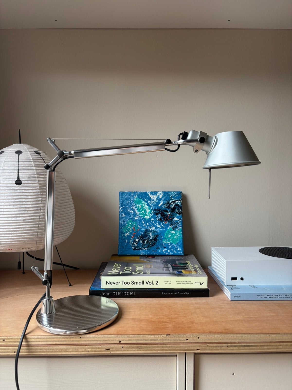 Artemide tolomeo micro, Huis en Inrichting, Bureaulamp, E14 (klein), Ophalen of Verzenden, Metaal