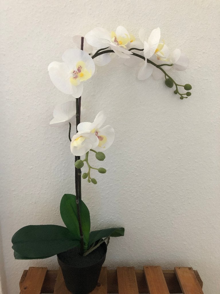 Orchidee kunst plant 60 cm, Ophalen, Zo goed als nieuw, Kunstplant