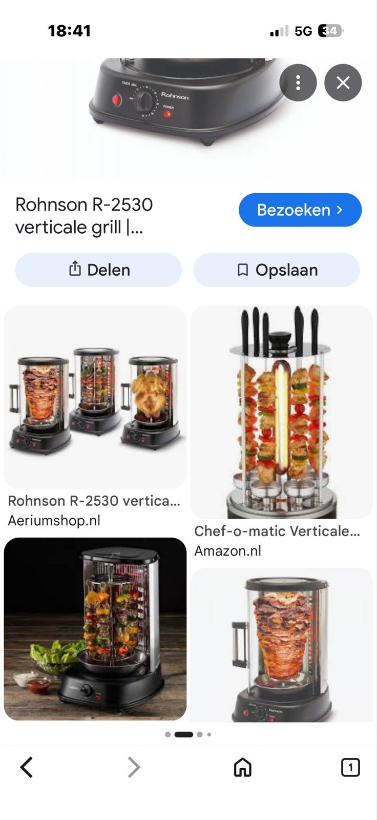 Rohnson R-2530 verticale grill | Döner, Gyros, Kebab, Ophalen of Verzenden, Nieuw