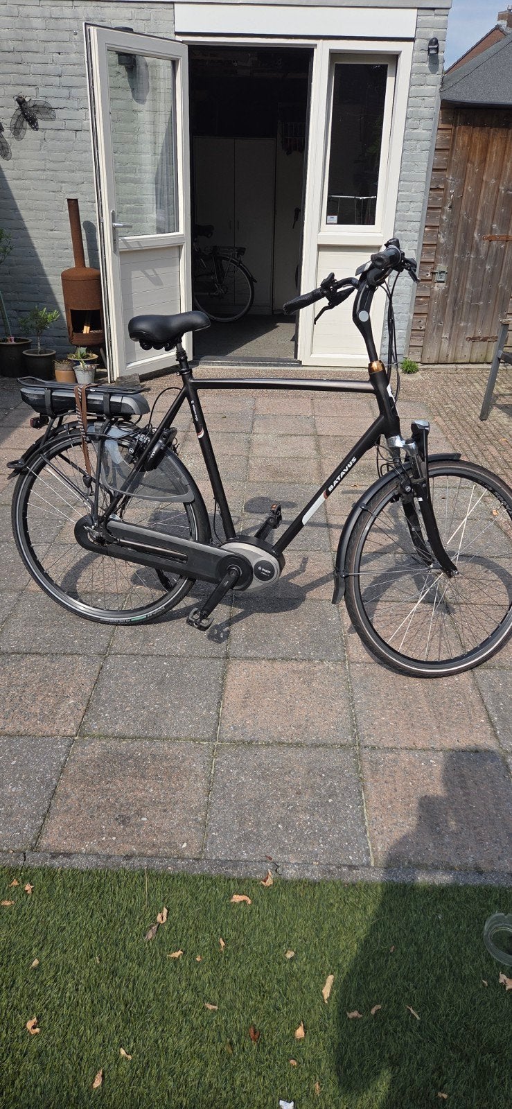 Electrische herenfiets Batavus Milano groot frame 65cm, Ophalen, Gebruikt, Velgrem, Versnellingen