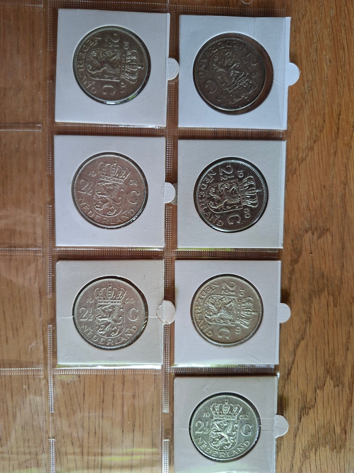 Serie zilveren rijksdaalders juliana 1959 60 61 62 63 64 66, Koningin Juliana, Setje, Zilver, Ophalen of Verzenden