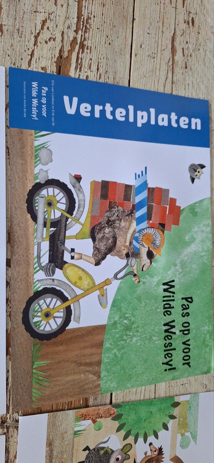 Vertelplaten Pas op voor Wilde Wesley - Verkeer Prentenboek, Ophalen of Verzenden, Zo goed als nieuw