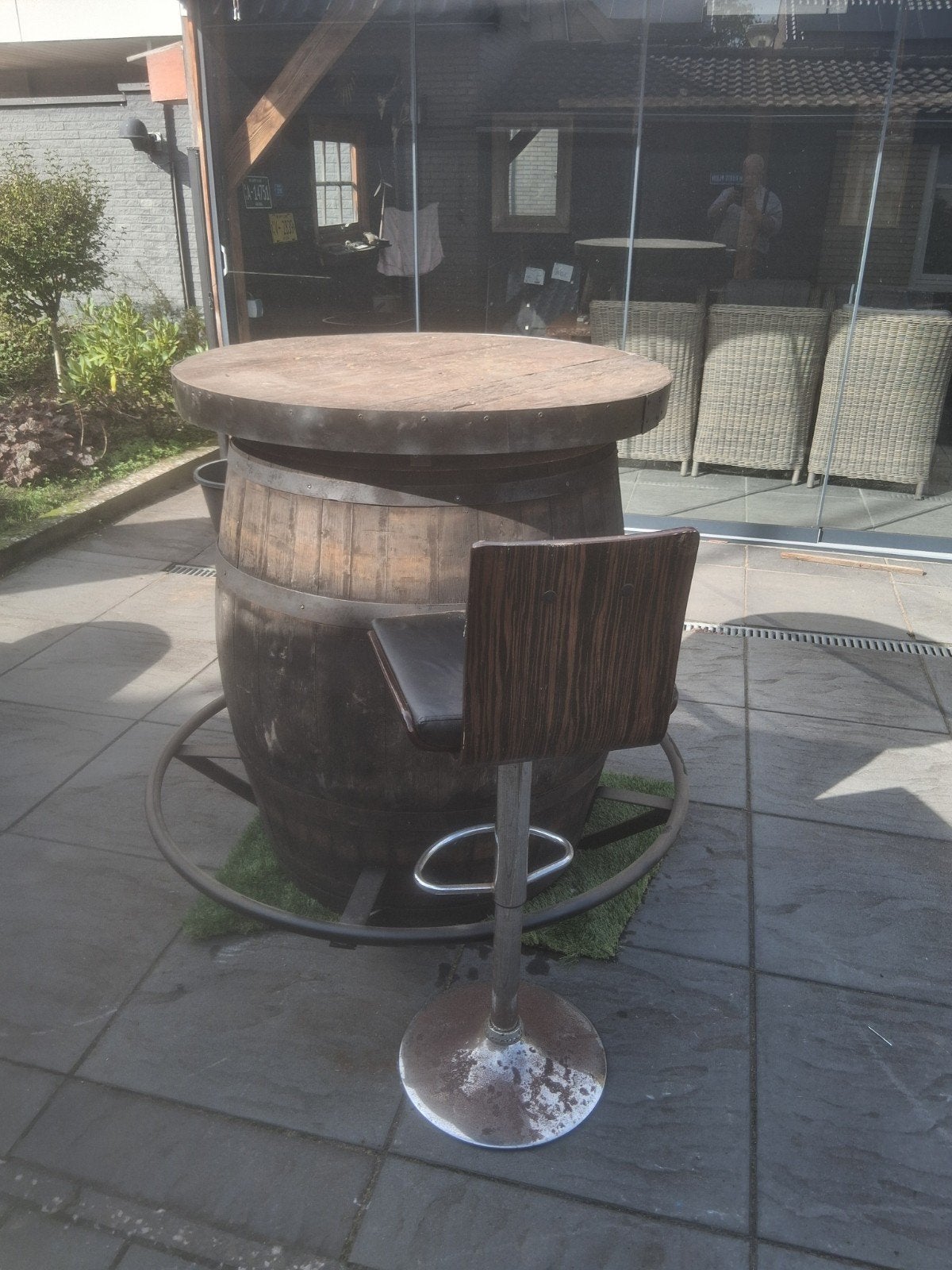 statafel, Tuin en Terras, 150 liter of meer, Ophalen, Hout
