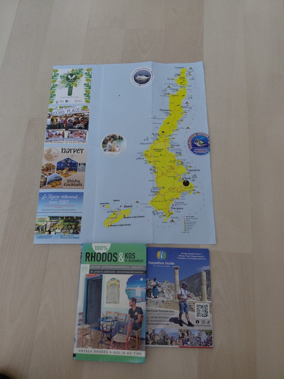 reisgids Karpathos, Rhodos, kos, Europa, Ophalen of Verzenden, Reisgids of -boek, Gelezen