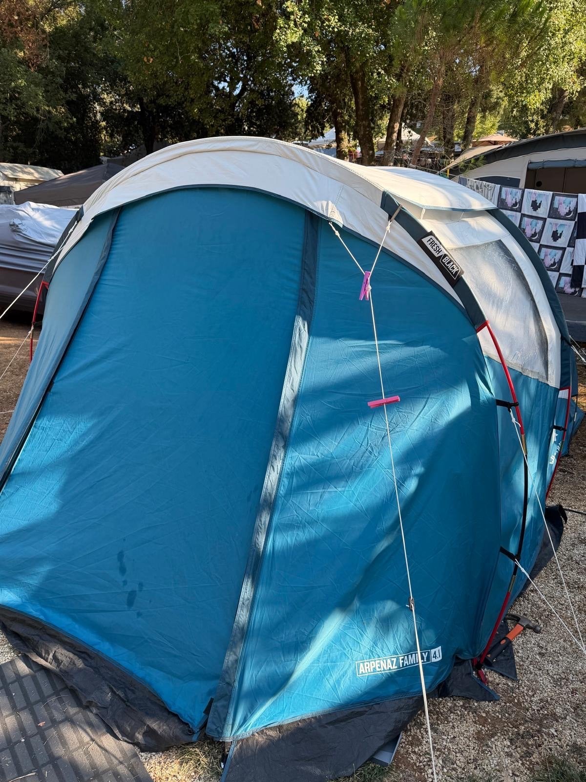 Decathlon Quechua Arpenaz Family 4.1 4-persoons tent, Ophalen of Verzenden, Zo goed als nieuw, Tot en met 4