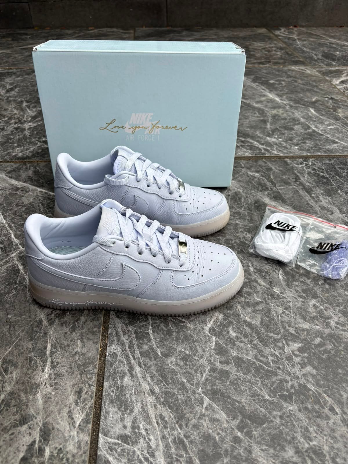 Nike Air Force 1 Low x NOCTA 'Love You Forever' Light Blue, Kleding | Dames, Schoenen, Blauw, Nike, Ophalen of Verzenden, Sneakers of Gympen
