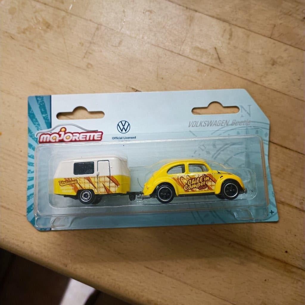 majorette VW The Originals Volkswagen kever geel Eriba puck, Ophalen of Verzenden, Nieuw, Auto