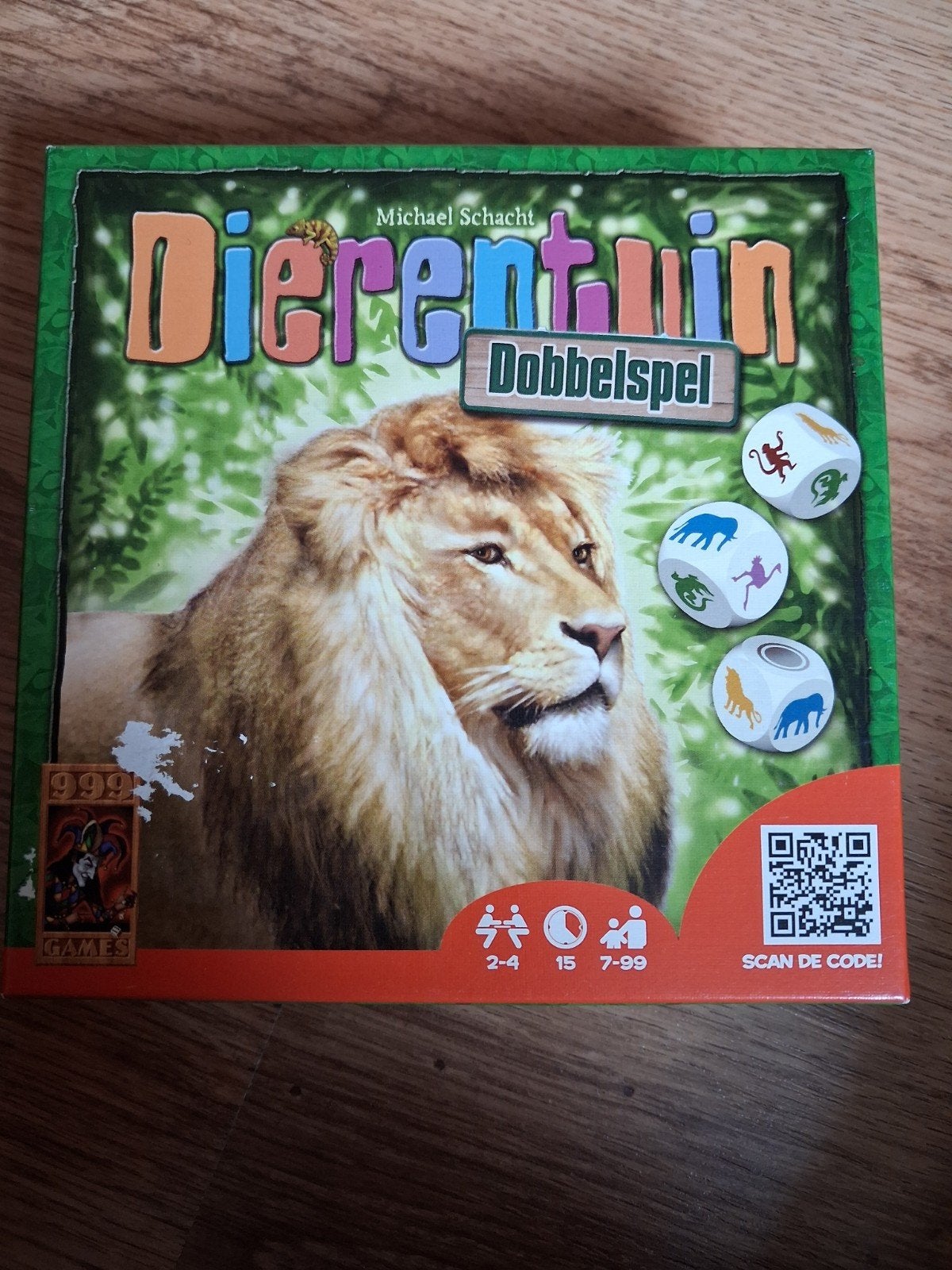 Dierentuin dobbelspel., Hobby en Vrije tijd, Gezelschapsspellen | Bordspellen, Ophalen of Verzenden, Nieuw, 999games
