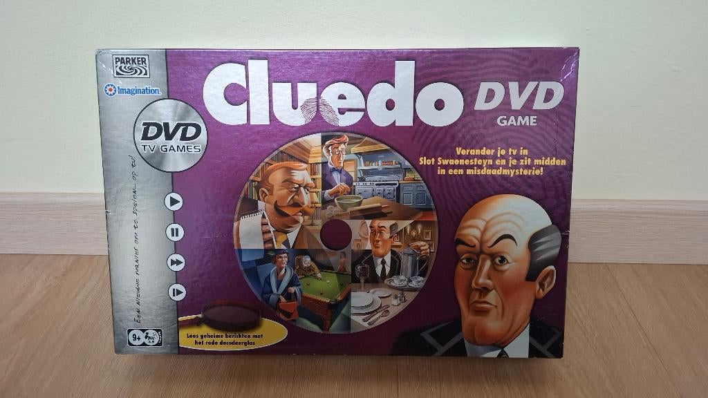 Cluedo DVD Versie - Interactief Bordspel, Vijf spelers of meer, Ophalen of Verzenden, Zo goed als nieuw, Parker.