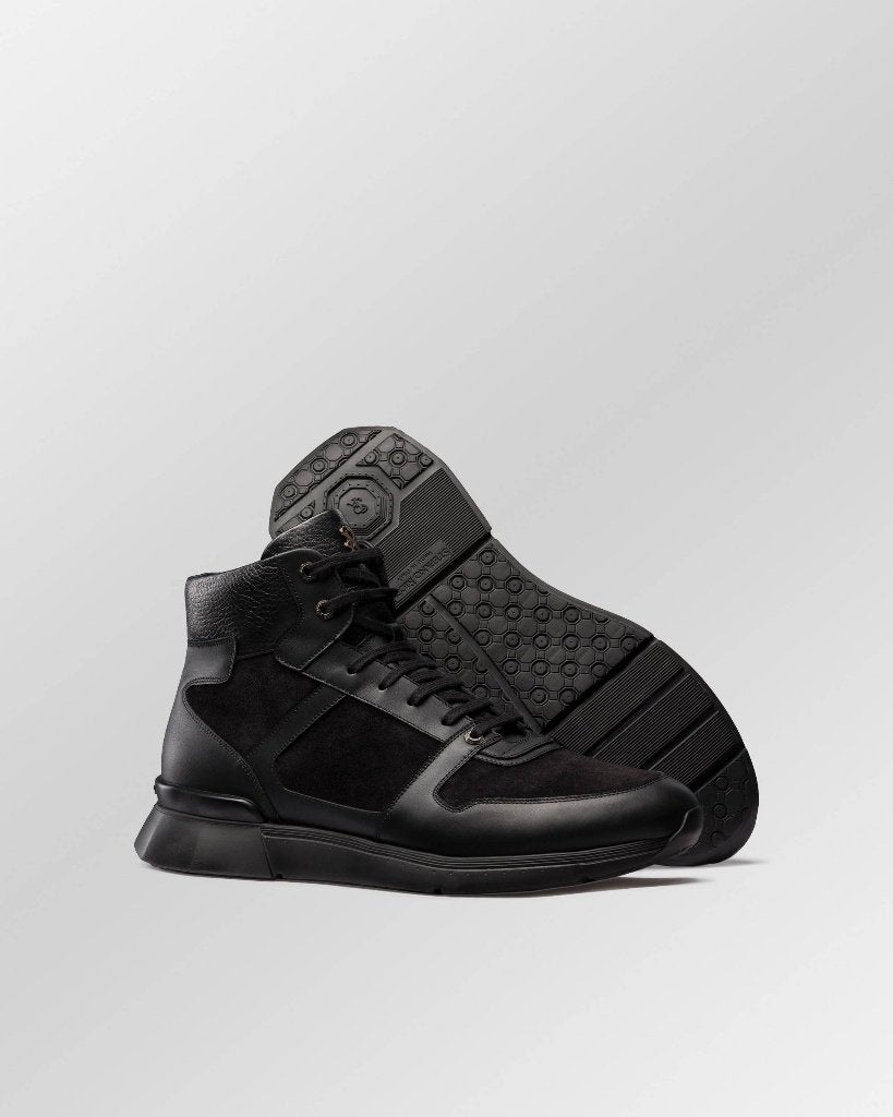 Nieuw 1350 Stefano Ricci high top sneakers zwart maat 10/ 44, Info@stefanoricci.com, Stefano Ricci srl, Zwart, Nieuw