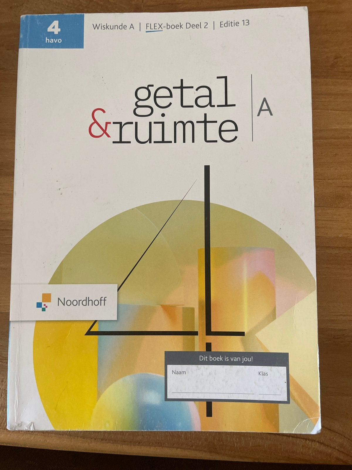 Getal & Ruimte Wiskunde A FLEX-boek Deel 2 Havo 4, Boeken, Ophalen of Verzenden, Gelezen, HAVO, Wiskunde A