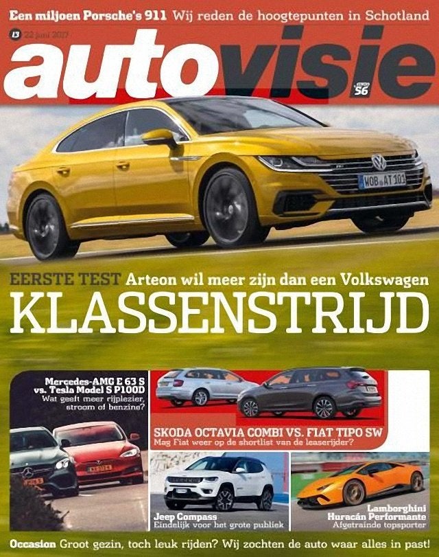 Autovisie 13 2017 : Porsche 911 - Tesla Model S - Volvo S80, Ophalen of Verzenden, Gelezen, Algemeen