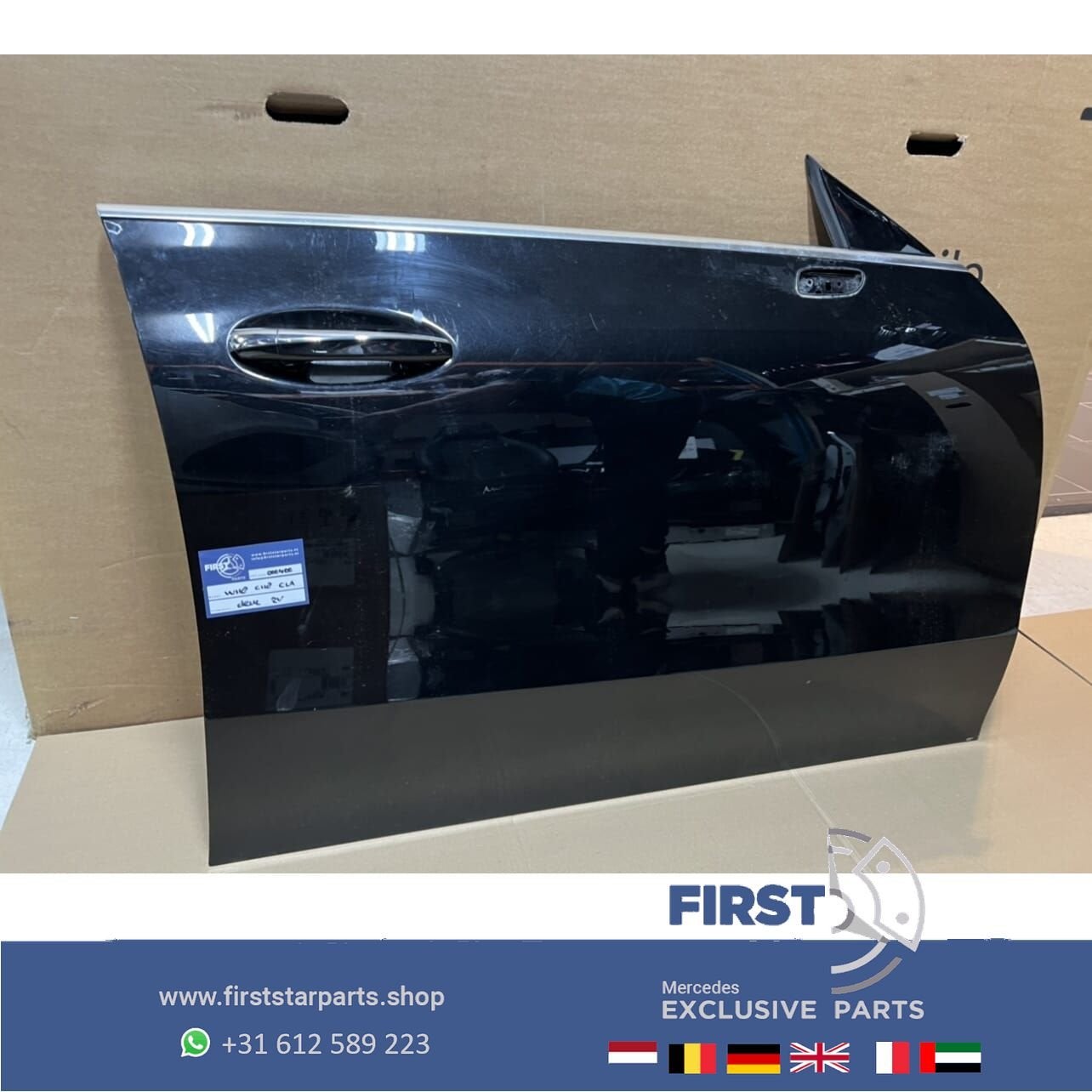 W118 C118 X118 CLA DEUR PORTIER ZWART COMPLEET A1187202201 R, Gebruikt, -, Deur, Ophalen of Verzenden