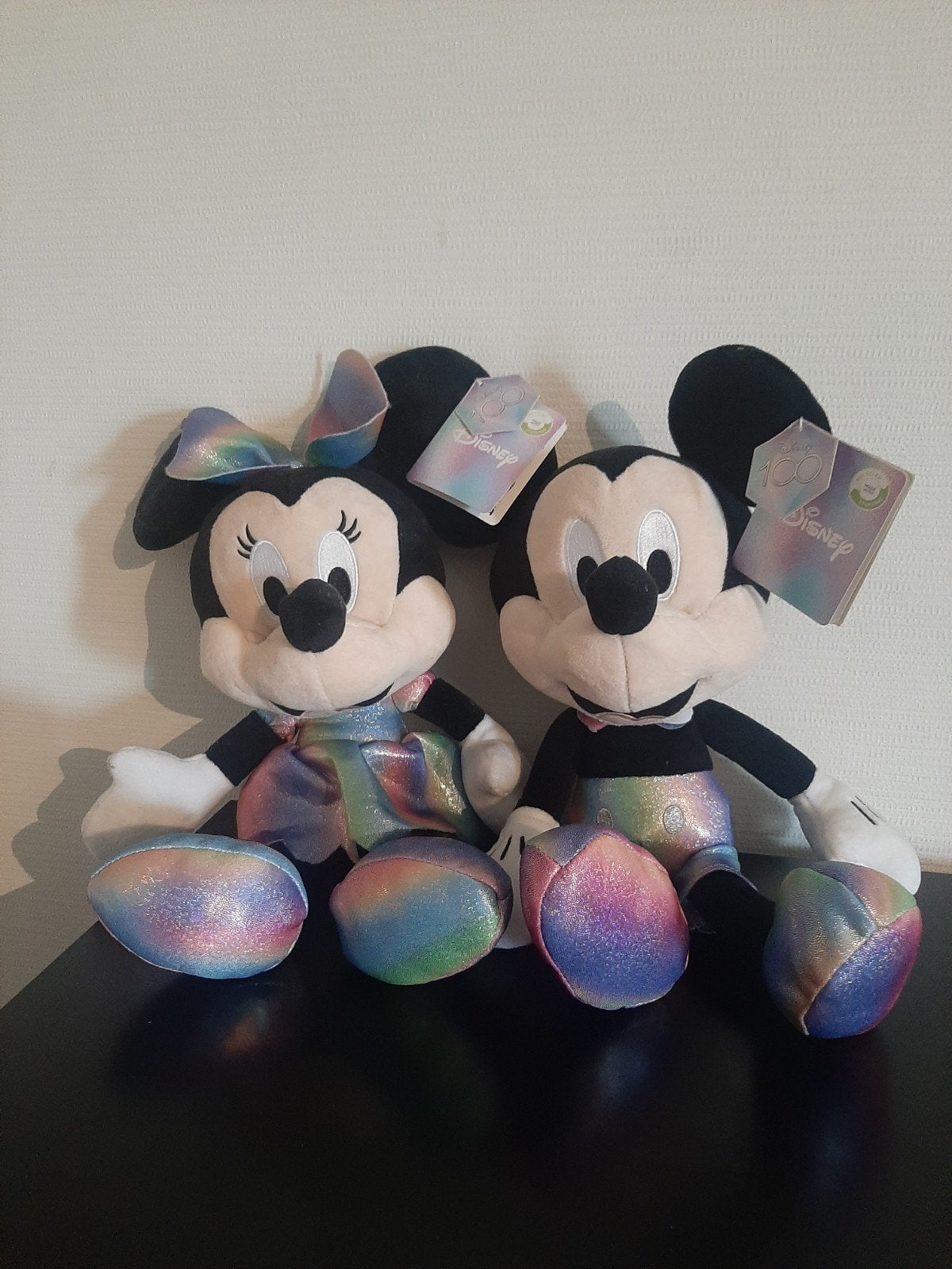 Disney 100 Jaar Editie Mickey en Minnie Knuffels, Ophalen of Verzenden, Mickey Mouse, Nieuw, Knuffel