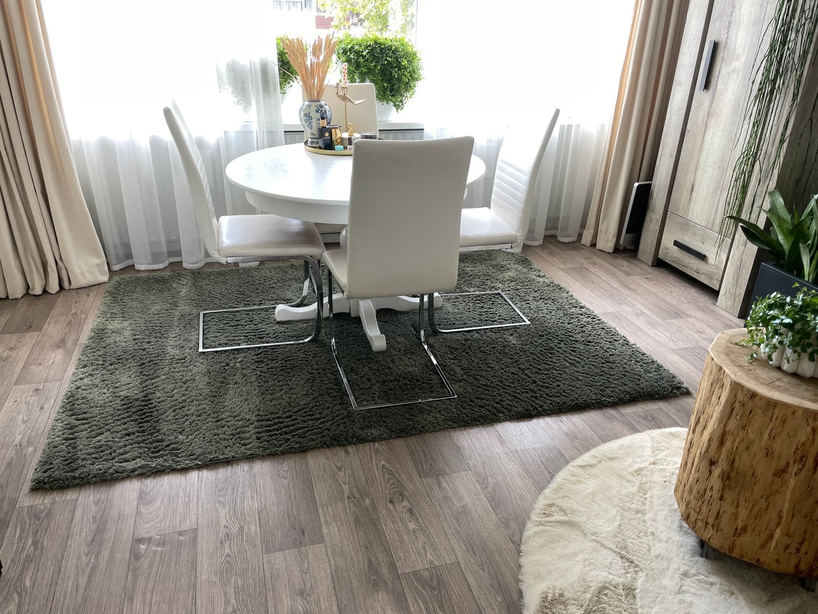 Vloerkleed groen, Huis en Inrichting, Ophalen, 150 tot 200 cm, 200 cm of meer, Zo goed als nieuw