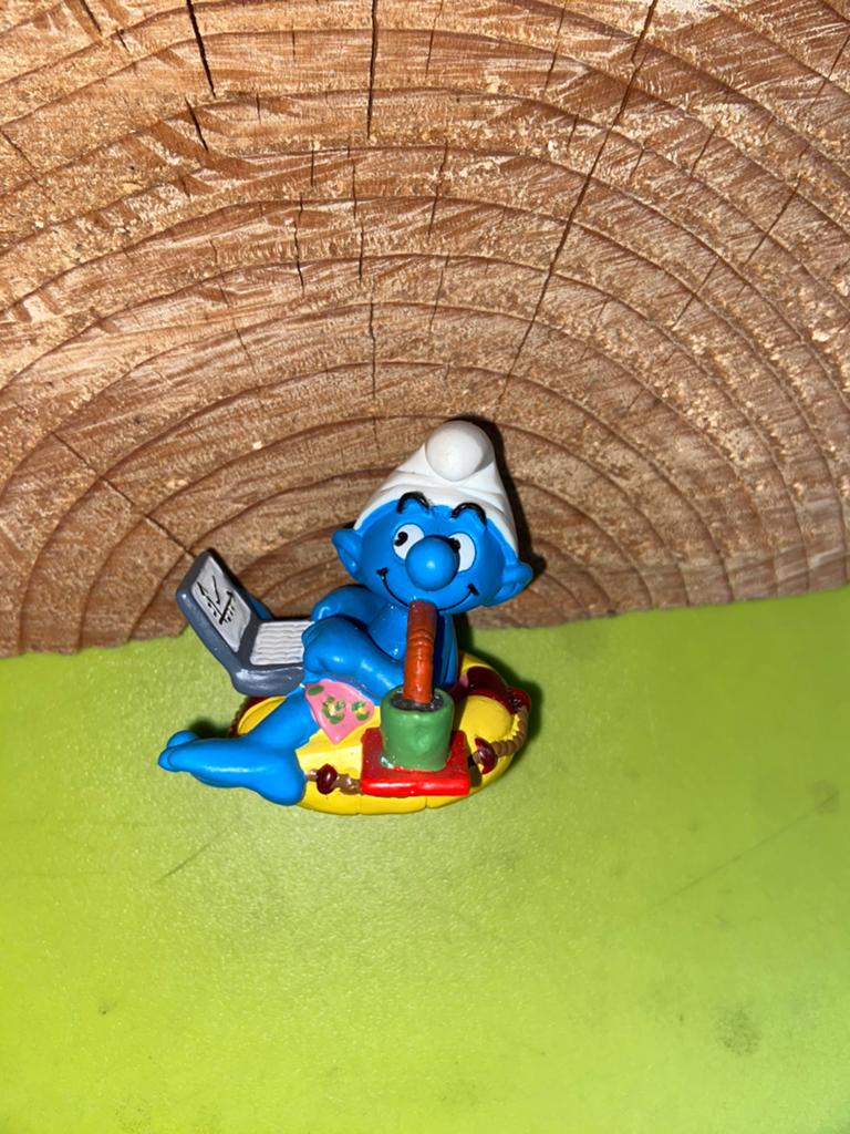 Smurfen workaholic smurf, Verzamelen, Smurfen, Ophalen of Verzenden, Zo goed als nieuw, Verschillende Smurfen