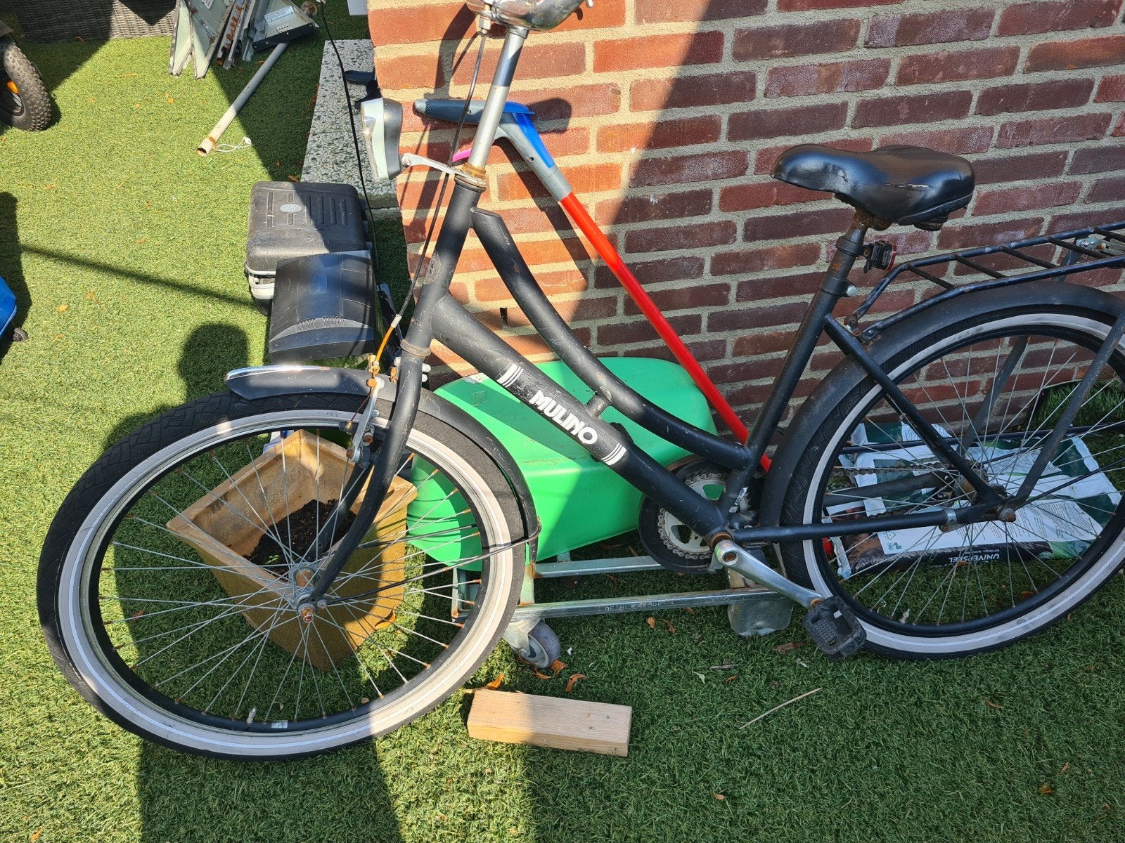 26 inch dames fiets rijbaar, Ophalen, Gebruikt, Overige merken