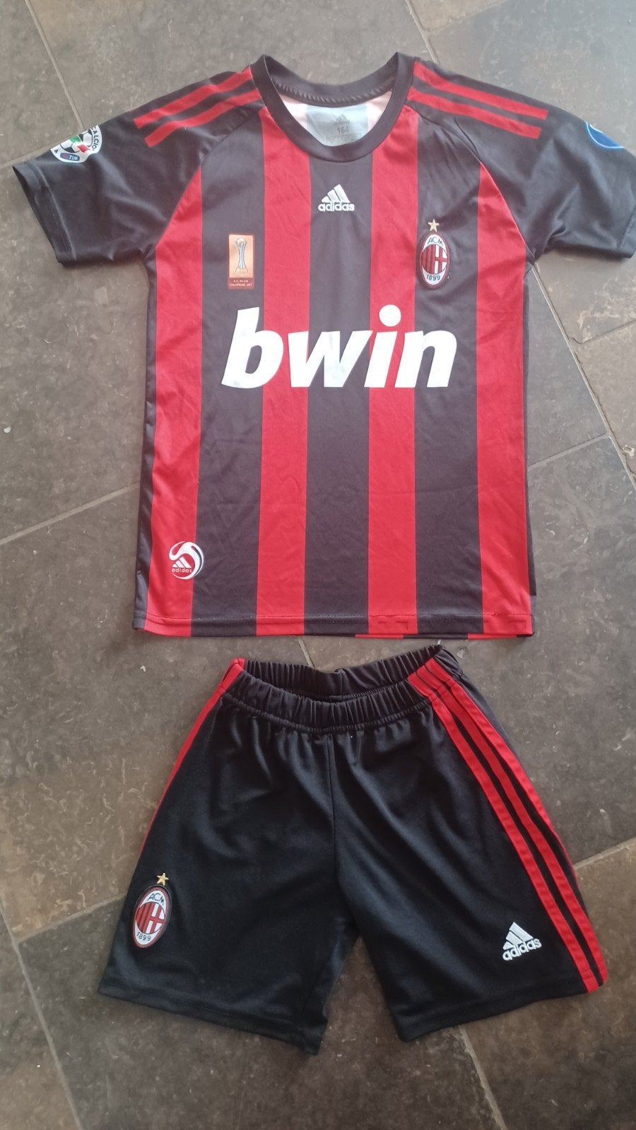 AC MILAN, RETRO, maat 164, Sport en Fitness, Voetbal, Maat XS of kleiner, Ophalen of Verzenden, Zo goed als nieuw, Shirt
