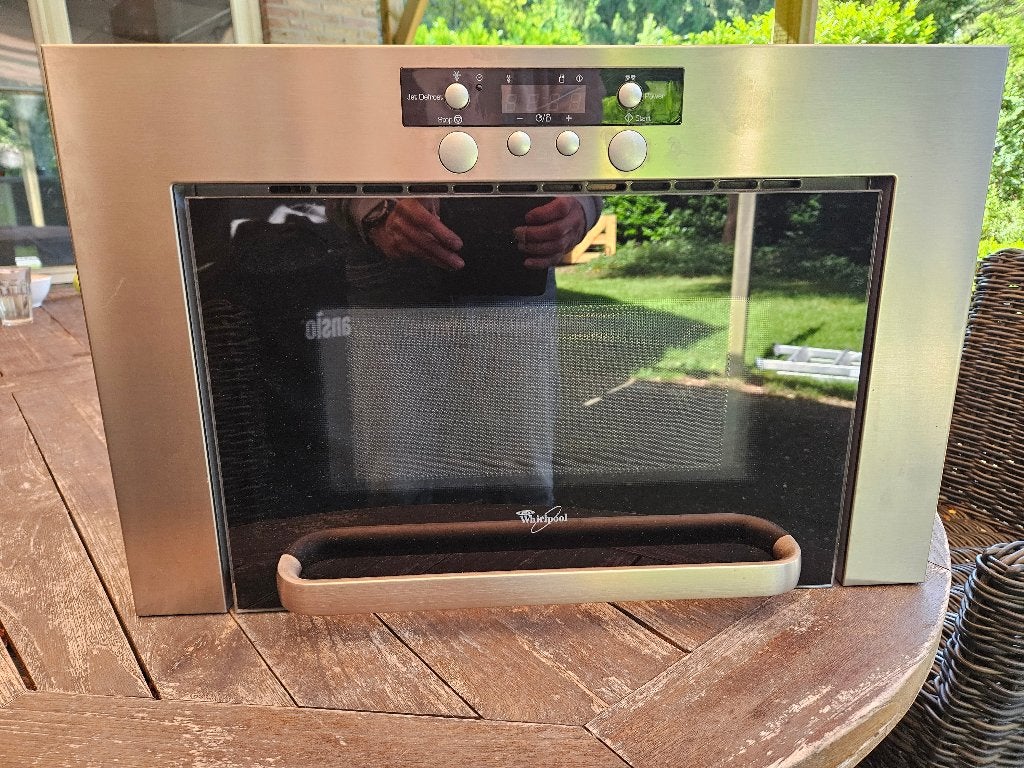 Whirlpool AMW460IX Inbouw Magnetron RVS – Werkt Perfect, Ophalen, Gebruikt, Magnetron, Inbouw