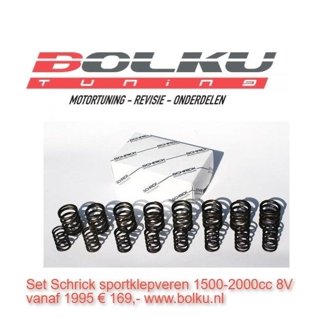 Set Schrick sportklepveren 1500-2000cc 8V tot 1995, Ophalen of Verzenden, Bolku Tuning, Info@bolku.nl, 6851TB